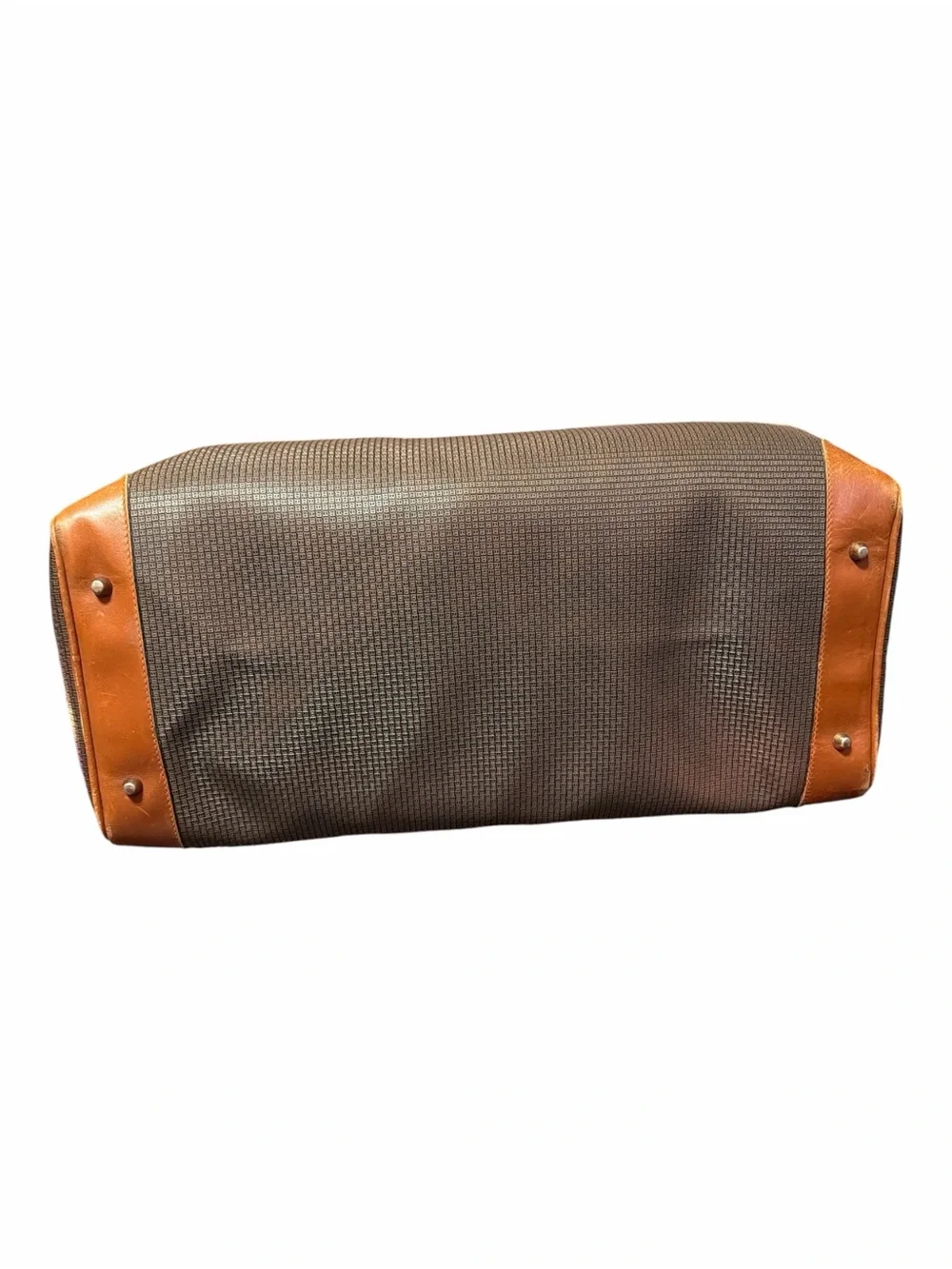 Bally Brown and Tan Duffel Bag  with COA